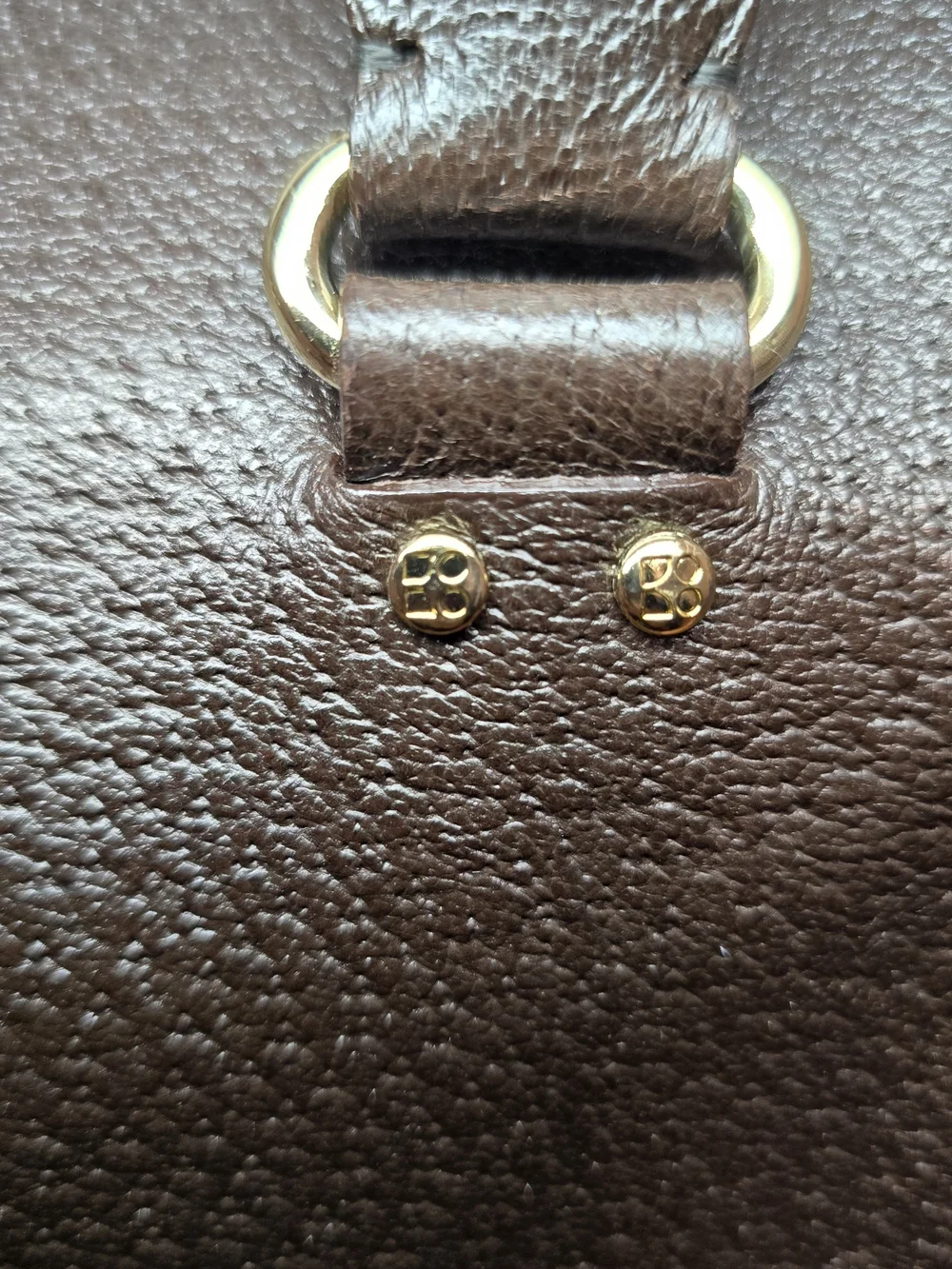 kate spade Vintage Brown Pebbled Leather Satchel with Gold Hardware